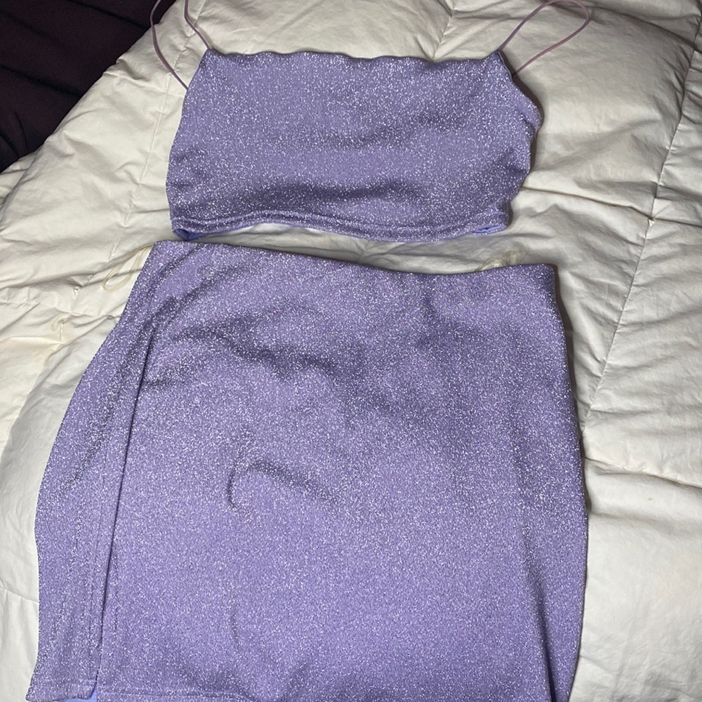 Purple Glitter Women's Skirt